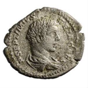 Münze, Denar, 203 - 208 n. Chr.