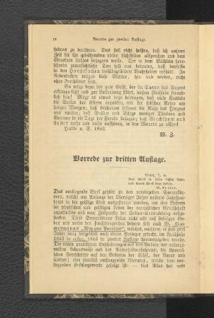 Vorrede zu dritten Auflage.