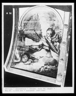 Die Orgel spielender Engel
