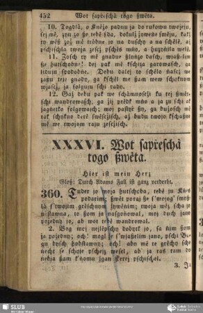 XXXVI. Wot sapreschȧ togo ßwėta