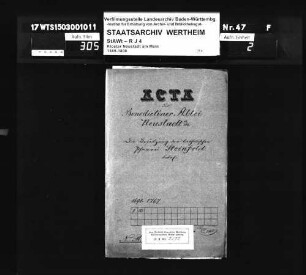 Besetzung der katholischen Pfarrei Steinfeld