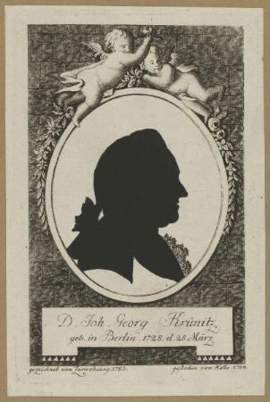 Bildnis des Joh. Georg Krünitz