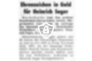 Ehrenzeichen in Gold für [Name maskiert]
