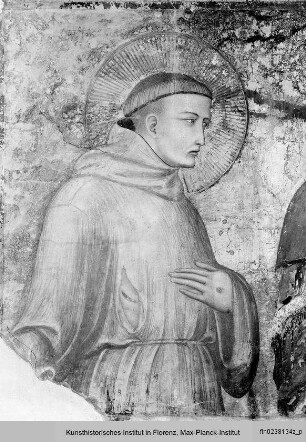Maria mit Kind und Heiligen - Altarbild: Maria mit Kind, den hl. Franziskus u. Johannes Ev.