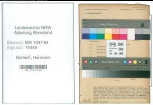 Entnazifizierung Hermann Gerlach , geb. 22.12.1897 (Lehrer)