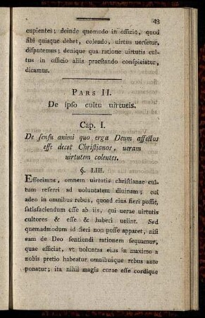 Pars II. De ipso cultu virtutis.