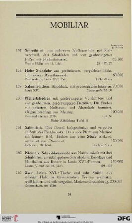 Mobiliar (Nr. 157-168)