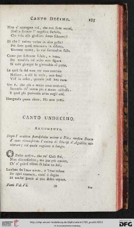Canto undecimo
