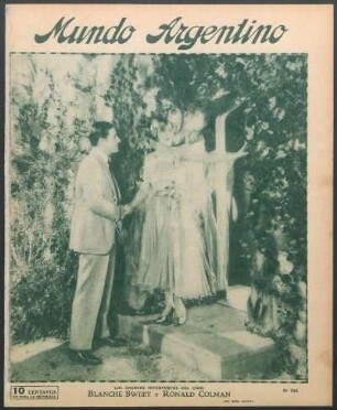 Los grandes intérpretes del cine: Blanche Sweet y Ronald Colman [Fotografía]