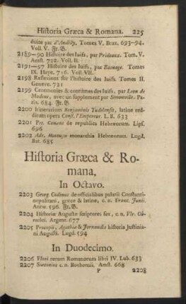 Historia Graeca & Romana