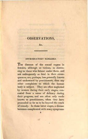 Observations on those diseases of Females which are attended by discharges : illustrated by Copper-Plates, 1. Mucous Discharges