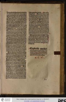 Expliciunt questiones evangeliorum dominicalium per totum annum edite per reverendum patrem et dominum Johannem de Turrecremata, cardinalem sancti Sixti.