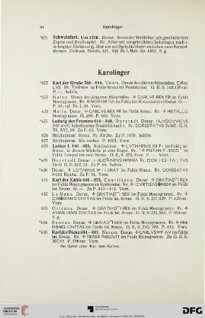 Karolinger (Nr. 622-638)