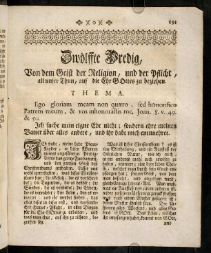 191-207, Zwoelffte Predig