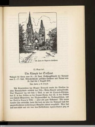 12. Die Kämpfe bei Soissons. Ruhezeit bei Coucy, Stellungskämpfe bei Pernant, Abwehrschlacht zwischen Soissons und Reims