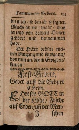 Fest-Gebete.