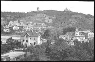 Radebeul. Hoflößnitz m. Spitzhaus u. Bismarckturm