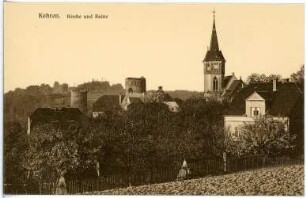 Kohren. Kirche und Ruine