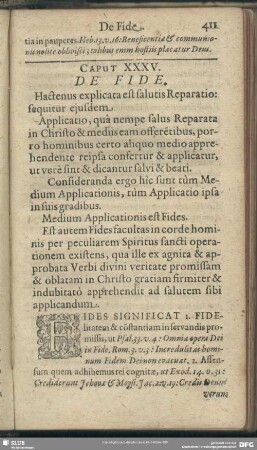 Caput XXXV. De Fide