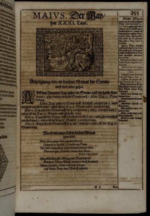 Maius, Der May/ hat XXXI. Tage.