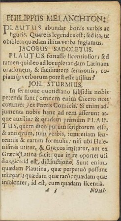 Philippus Melanchton