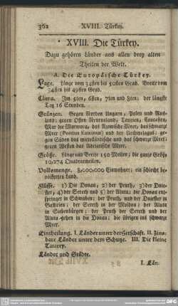 XVIII. Die Türkey