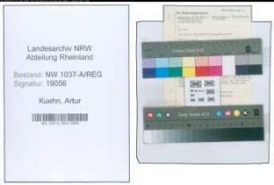 Entnazifizierung Artur Kuehn , geb. 00.00.0000 (Kriminalassistent)