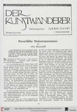 2: Französische Museumspremieren