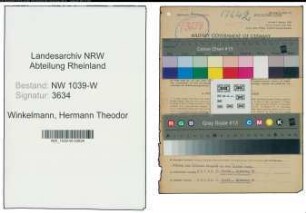 Entnazifizierung Hermann Theodor Winkelmann , geb. 28.04.1896 (Mitinhaber)