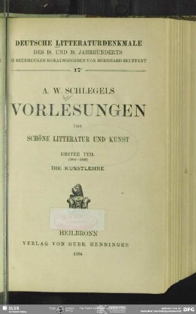 1: (1801 - 1802) - Die Kunstlehre