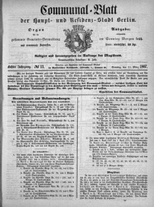 1867,13: No. 13, 31. März 1867