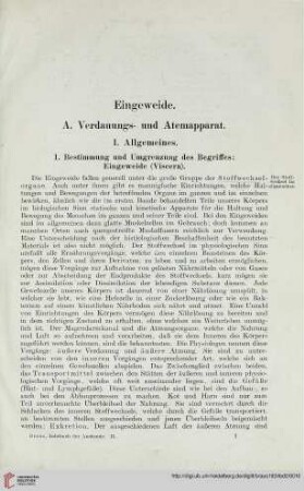 1: Bestimmung und Umgrenzung des Begriffes: Eingeweide (Viscera)