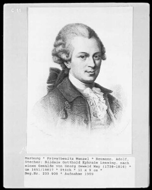 Bildnis Gotthold Ephraim Lessing