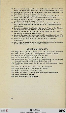 Musikinstrumente (Nr. 989-1000)