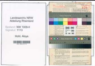 Entnazifizierung Aloys Hohl , geb. 15.03.1899 (Amtsbuergermeister)