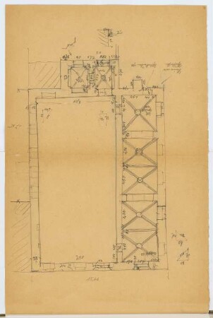 Ordonanzhaus, Brandenburg/Havel: Grundriss (aus: Skizzen- und Fotoalbum 12)