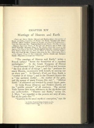 Chapter XIV Marriage of Heaven and Earth