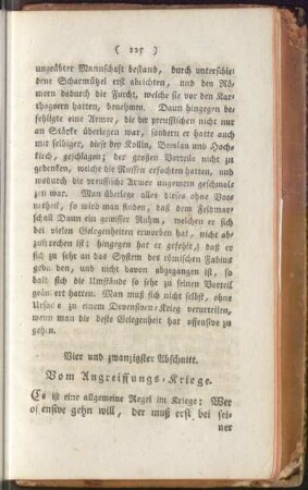 Vier und zwanzigster Abschnitt. Vom Angreiffungs-Kriege