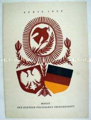 Festschrift mit Liedern und Texten für Veranstaltungen zum Monat der deutsch-polnischen Freundschaft 1952