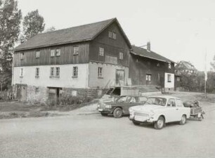 Obercarsdorf, Wohnhaus : Obercarsdorf. Wohnhaus mit Gewerbegebäude, Altenberger Straße 70. Straßenansicht