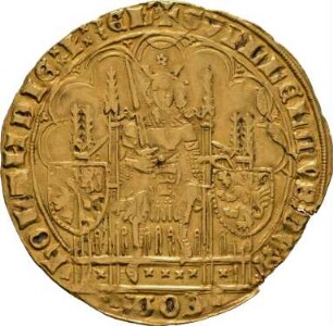 Münze, Doppelter Chaise d'or, 1404 - 1417