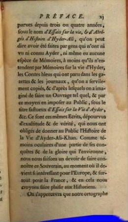 Histoire d'Ayder-Ali-Khan, Nabab-Bahader ... ou nouveaux mémoires sur l'Inde : enrichis de notes historiques, 1