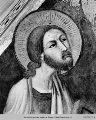 Thronende Madonna mit den Heiligen Jakobus der Ältere und Petrus und der Stifterin