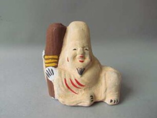 Sitzender Glücksgott Fukurokuju 福禄寿