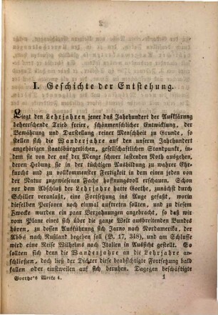 Wilhelm Meisters Wanderjahre von Goethe