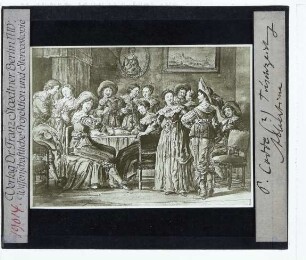 Hals (Dirk), Galante Tischgesellschaft (Zeichnung) (Wien Albertina 8400)