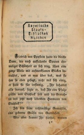 Der Junker von Eppstein und die weisse Dame : Eine historische Erzählung aus dem Mittelalter von August Leibrock. 2