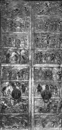 Hildesheim, Dom St. Maria, Bronzetür, sog. Bernwardstür