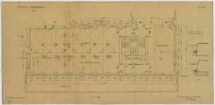 Fischer, Theodor; Wiesbaden; Museum - Bauteil D II. (Grundriss 1. OG, Details)