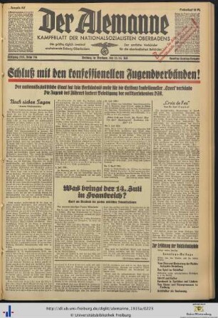 13./14.07.1935 (Samstag/Sonntag-Ausgabe)
